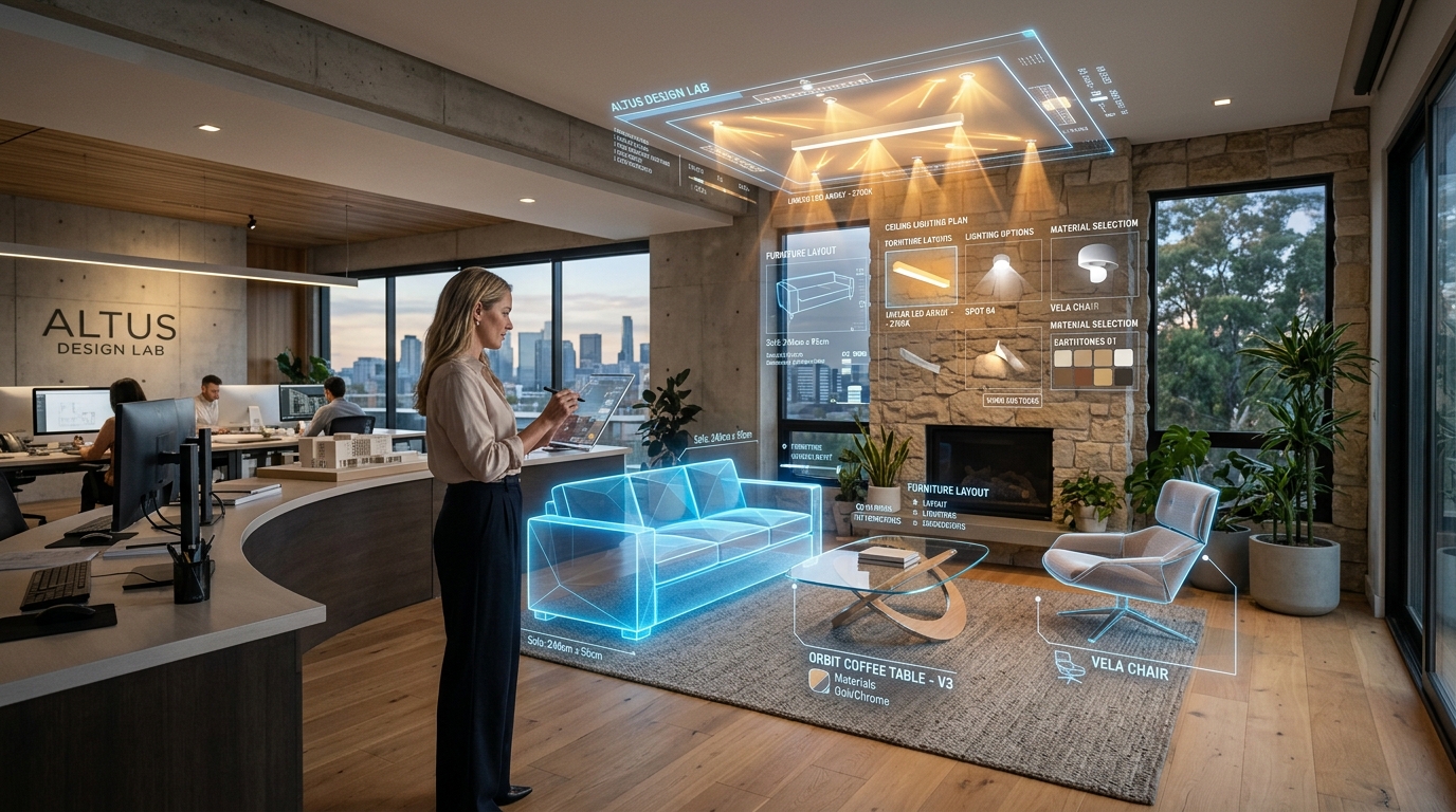 Artificial Intelligence interface applied to interior design and architecture