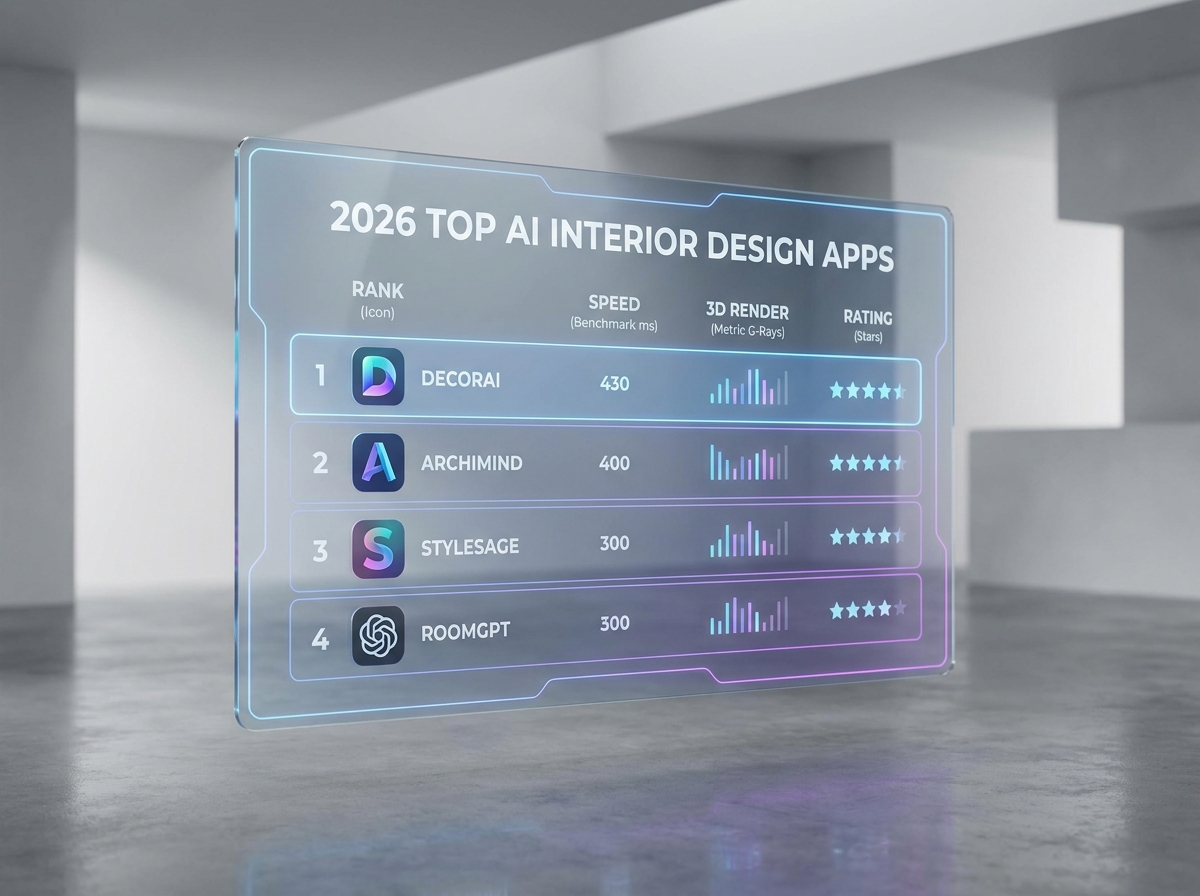 Performance benchmark and visual comparison of top AI design apps