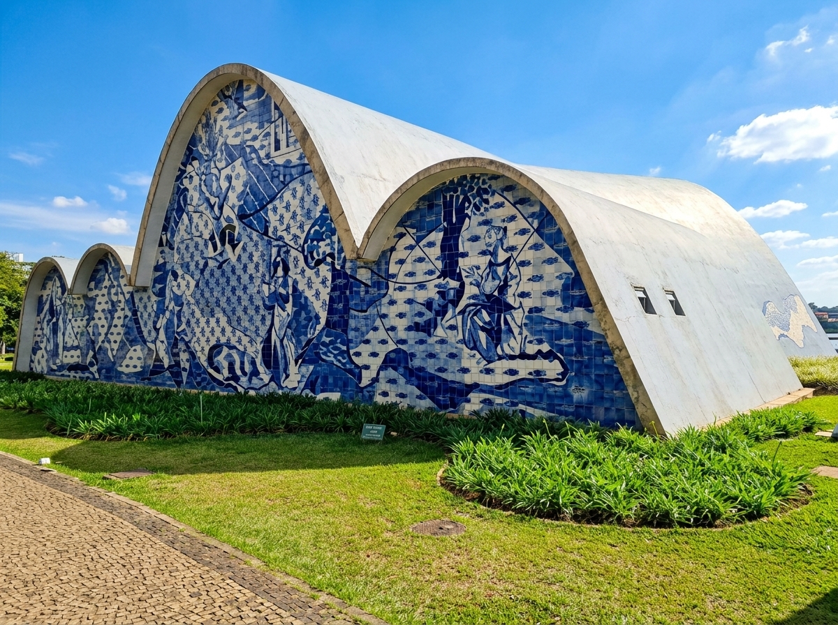 Igreja São Francisco de Assis na Pampulha, Belo Horizonte — obra de Oscar Niemeyer (1943)