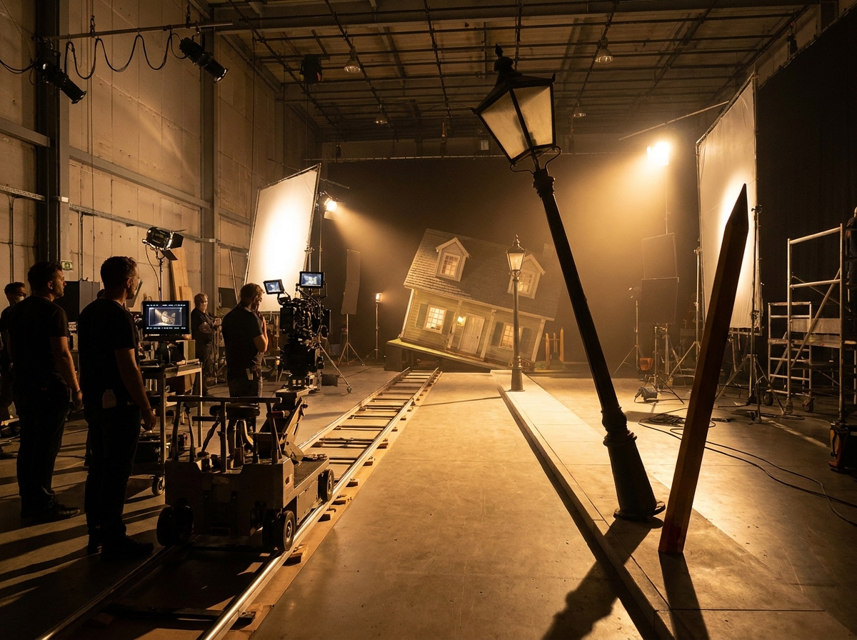 Application of forced perspective in cinema set design and immersive interior architecture