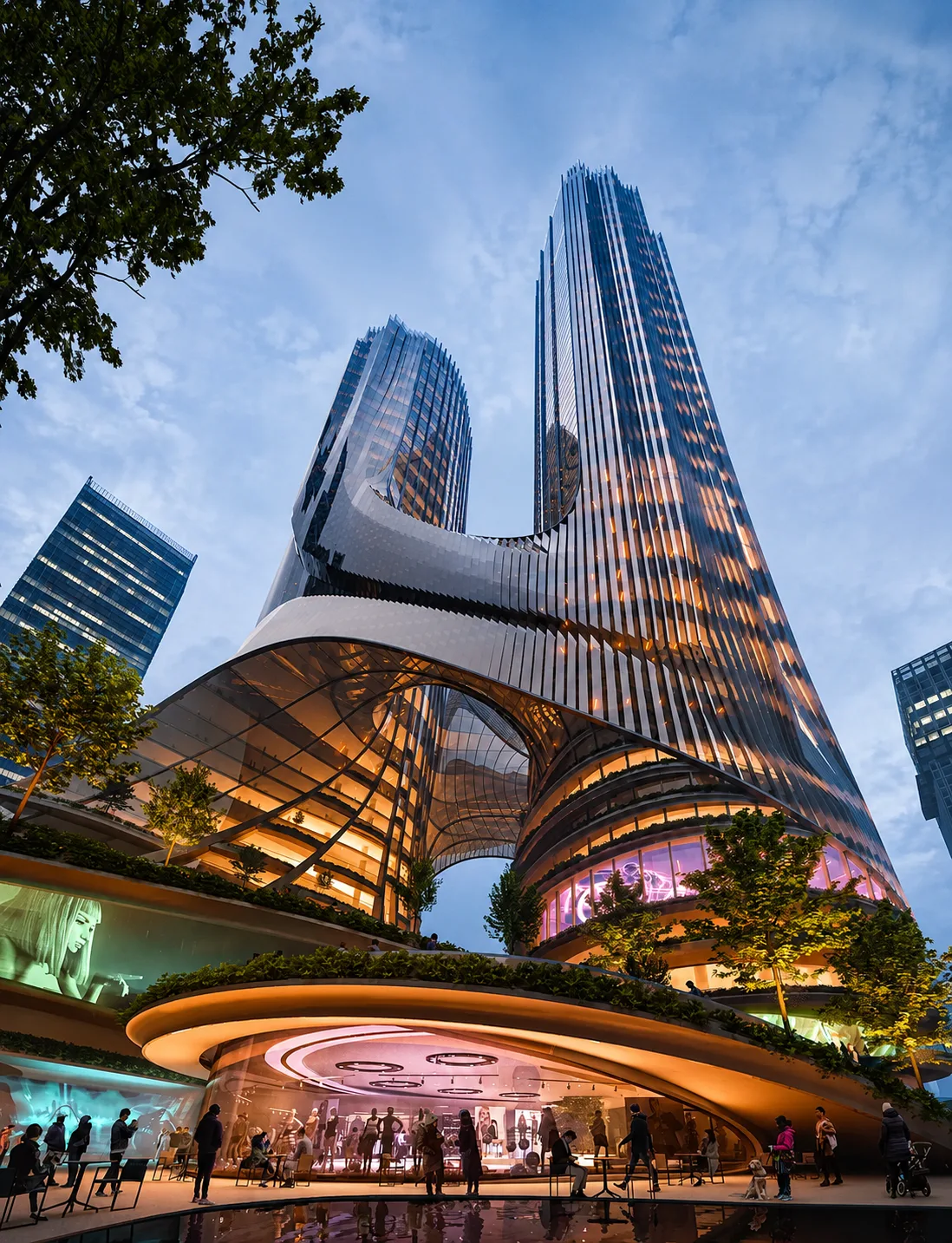 Leeza SOHO skyscraper in Beijing by Zaha Hadid